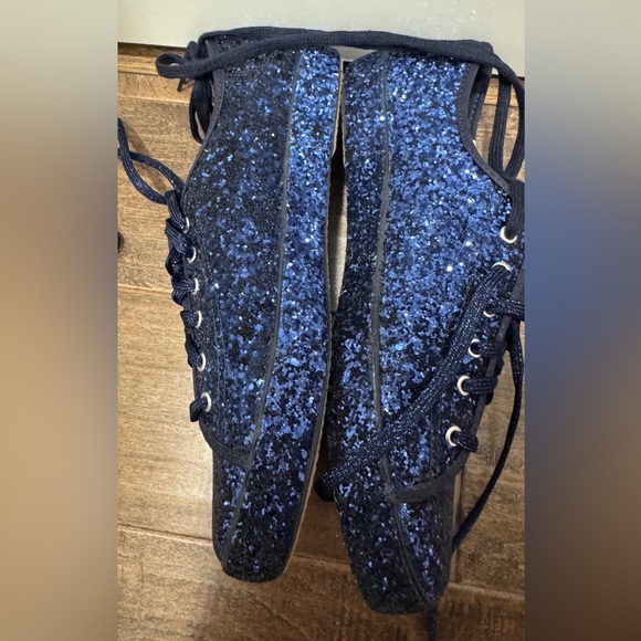 Blue Glitter Keds for Kate Spade. Size 8.5. NWOB. - Picture 3 of 6